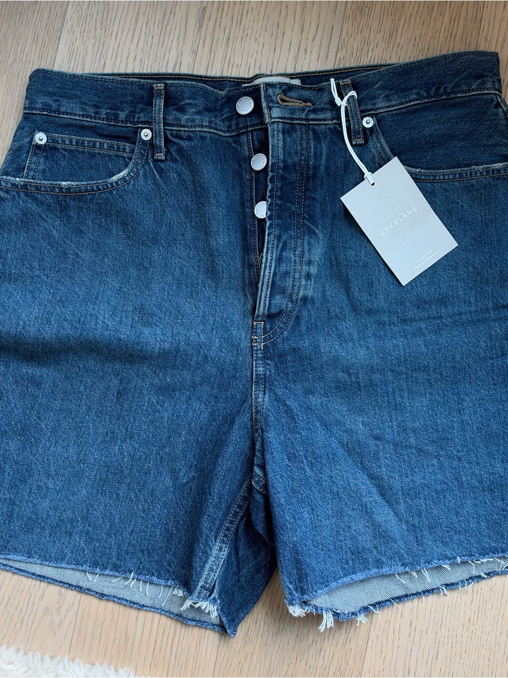 Everlane Way-High Jean Short in Waterfall - Size 31
